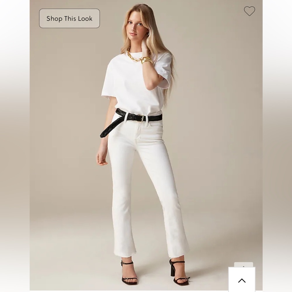 J. Crew Women's Boot Cut Jeans - White